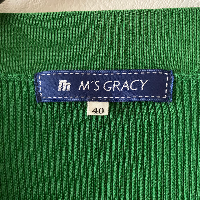 M'S GRACY(エムズグレイシー)のM'sグレイシー定番ボレログリーン40 レディースのトップス(ボレロ)の商品写真