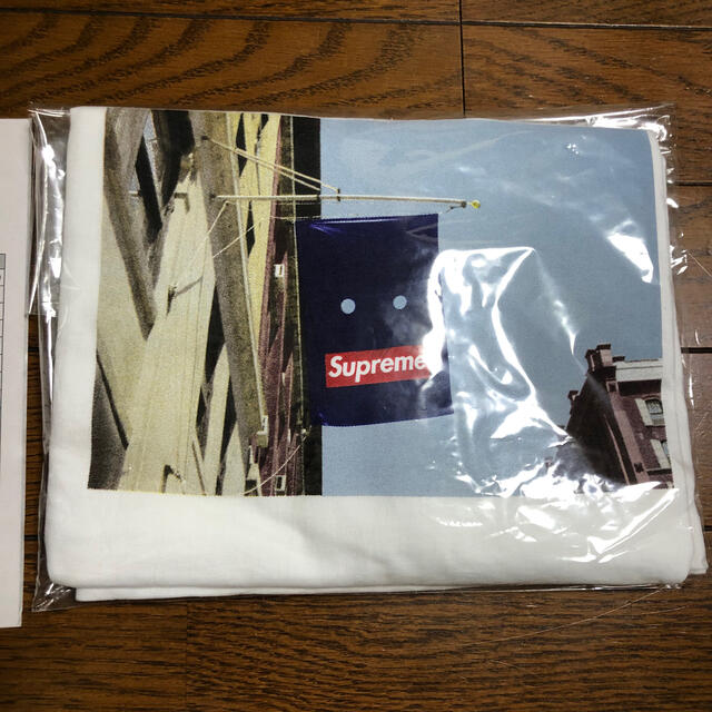 ※送料込 supreme banner Tee グレー M