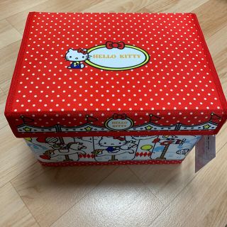 サンリオ(サンリオ)の蓋付き折りたたみ収納BOX キティーちゃん(ケース/ボックス)