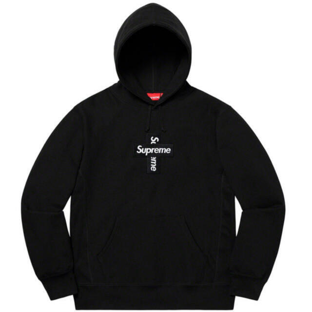 raughandruggedSupreme Cross Box Logo Hooded Sweatshirt