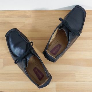 クラークス(Clarks)のclarks / natalie / black lea / 24.5cm(ブーツ)