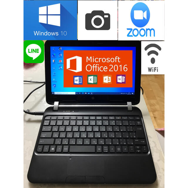 HP ノートPC Windows10 Ms-Office2016 カメラ