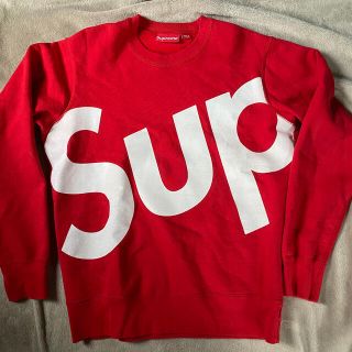 シュプリーム(Supreme)の正規品　Supreme 13AW Sup Logo Crewneck Box 赤(スウェット)