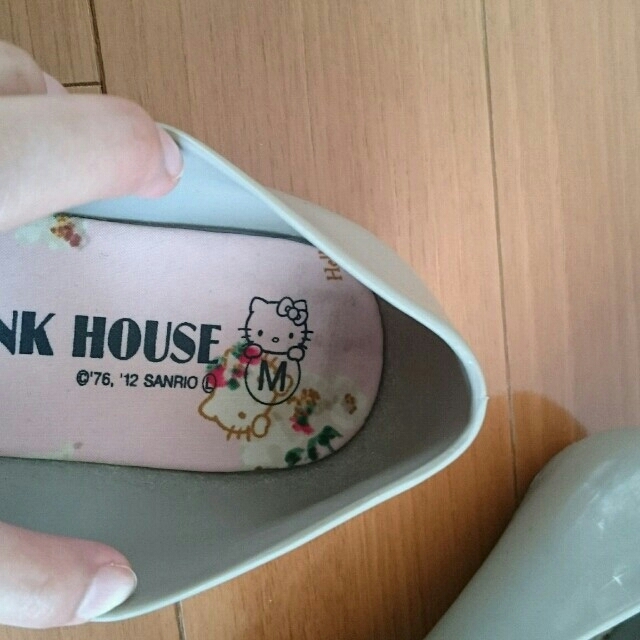 PINK HOUSE(ピンクハウス)のリボン付レインシューズ レディースの靴/シューズ(バレエシューズ)の商品写真