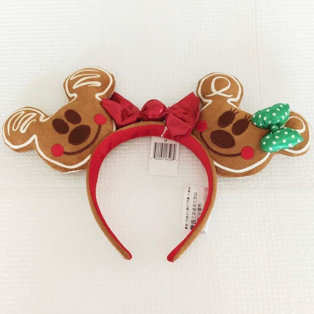 Disney(ディズニー)の新品❣️ミッキー&ミニー柄クリスマスジンジャーブレッド キャンディカチューシャ レディースのヘアアクセサリー(カチューシャ)の商品写真