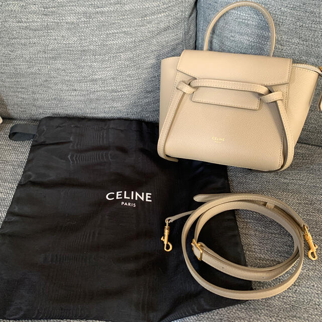 CELINE セリーヌ　ピコ　ベルトバッグ　ライトトープ