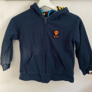 アベイシングエイプ(A BATHING APE)のAPE エイプ  キッズ　120 フルジップパーカー　リバーシブル(ジャケット/上着)