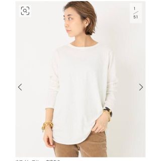 ドゥーズィエムクラス(DEUXIEME CLASSE)のドゥーズィエムクラス　layering Tシャツ　ホワイト(カットソー(長袖/七分))