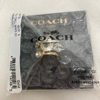コーチ(COACH)のコーチ　3連指輪　ゴールド　9号(リング(指輪))