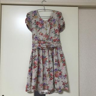 ミッシュマッシュ(MISCH MASCH)のMISCHMASCH花柄半袖ミニワンピースMサイズ(ミニワンピース)