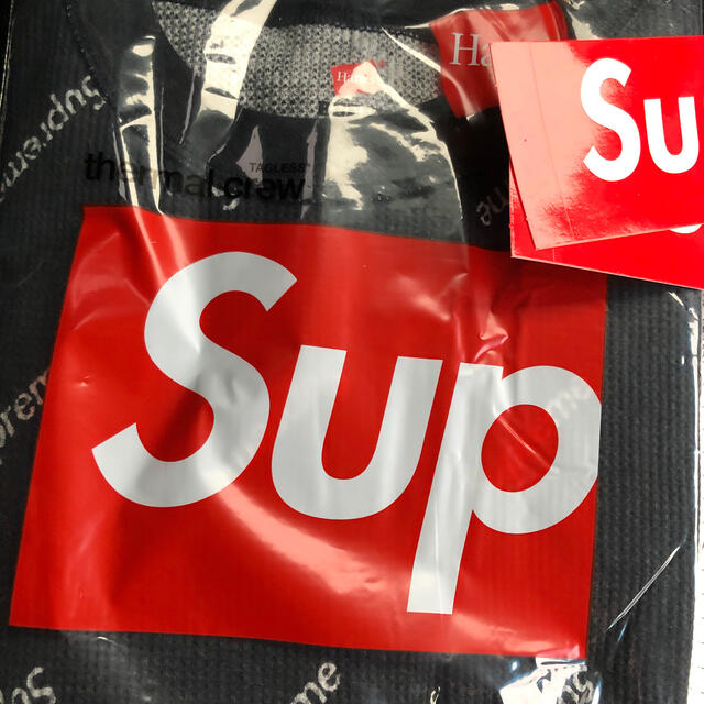 Supreme(シュプリーム)の✨Supreme Hanse シュプリーム ヘインズ サーマル ロンT L 黒✨ メンズのトップス(Tシャツ/カットソー(七分/長袖))の商品写真
