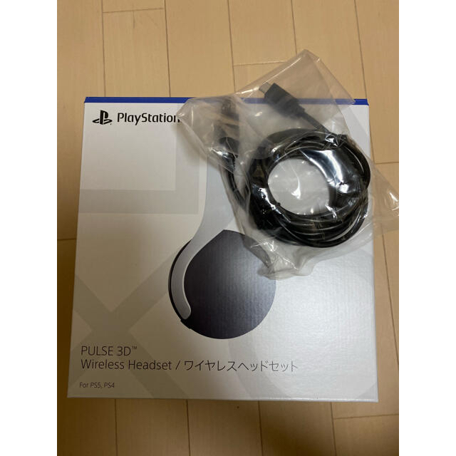 PS5 ワイヤレスヘッドセット　ケーブル付き