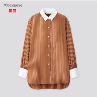 ザラ(ZARA)の★新品 完売品 ユニクロ J.W.ANDERSONレーヨンストライプロングシャツ(シャツ/ブラウス(長袖/七分))