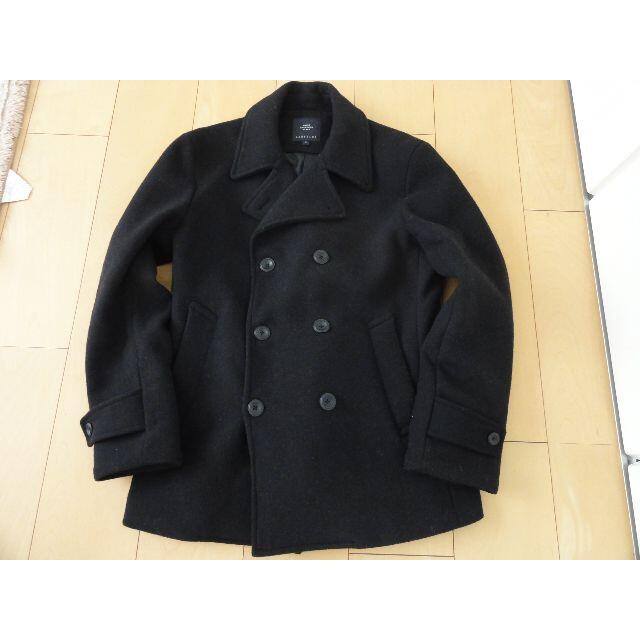 RAGEBLUE(レイジブルー)の美品☆レイジブルー ウール ピーコート M ブラック 黒 RB030065N9 メンズのジャケット/アウター(ピーコート)の商品写真