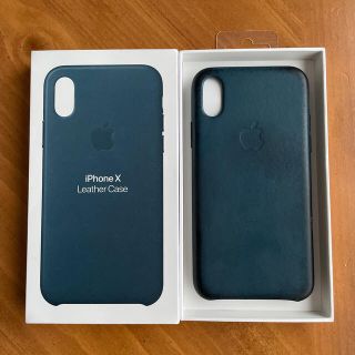 アップル(Apple)のiPhone X レザーケース  Apple 純正(iPhoneケース)