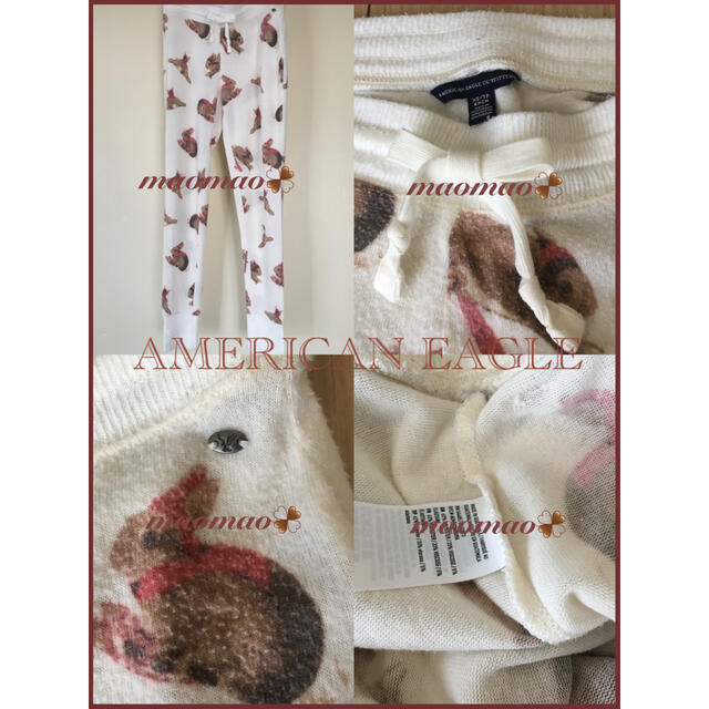 American Eagle(アメリカンイーグル)のAmerican Eagle ラビット柄 ルームウェア パジャマ 下 レディースのルームウェア/パジャマ(ルームウェア)の商品写真