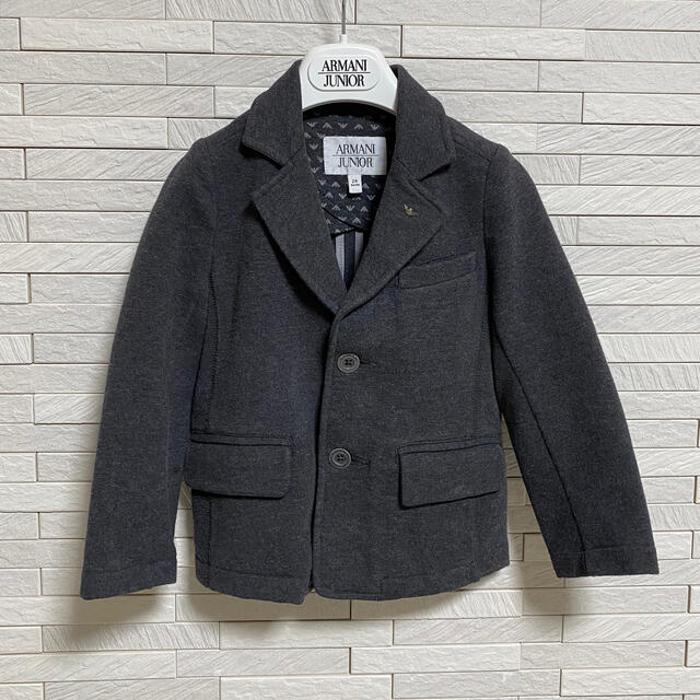 ARMANI JUNIOR(アルマーニ ジュニア)のアルマーニジュニア　ジャケット　グレー キッズ/ベビー/マタニティのキッズ服男の子用(90cm~)(ジャケット/上着)の商品写真