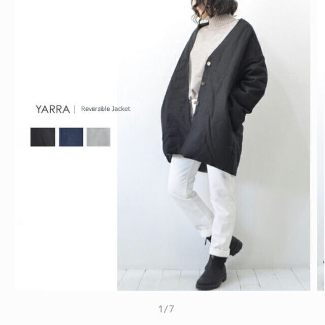 YARRA(ヤラ)のyarra 新品アウター　わか様専用☆ レディースのジャケット/アウター(ノーカラージャケット)の商品写真