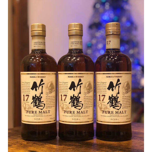 ニッカウヰスキー(ニッカウイスキー)の竹鶴17年 700ml 3本 食品/飲料/酒の酒(ウイスキー)の商品写真