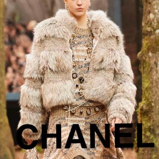 CHANEL シャネル☆ヴィンテージ  貴重 ラビットファーショール　羽織