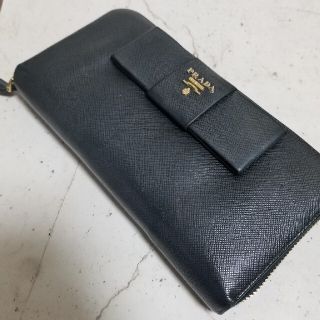 プラダ(PRADA)のプラダ  PRADA  長財布  リボン(財布)