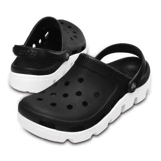 クロックス(crocs)の22cm クロックス デュエット スポーツ クロッグ ブラック(サンダル)