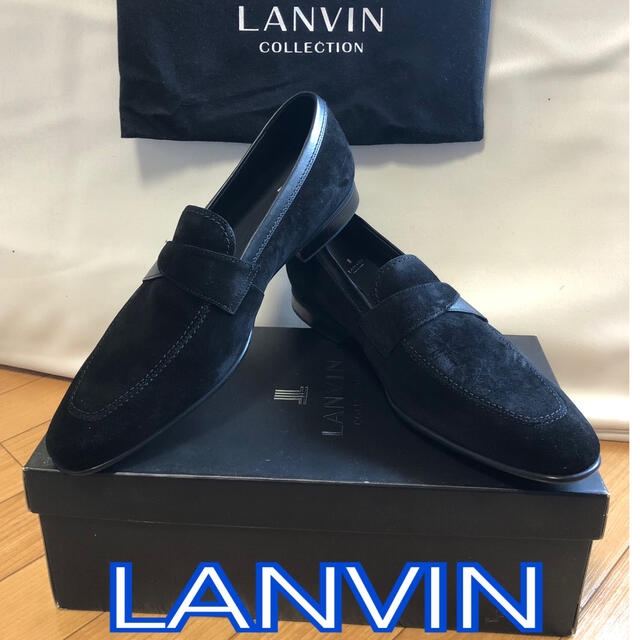 ランバン　メンズシューズ　LANVIN ブラック　新品