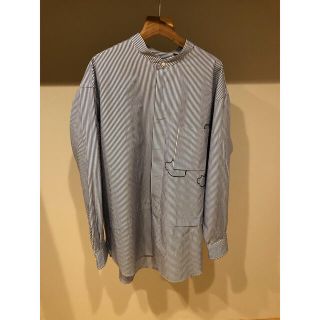 ユニクロ(UNIQLO)のスーピマコットン オーバーサイズシャツ （長袖・雲）　＋J(プラス ジェイ)(シャツ)