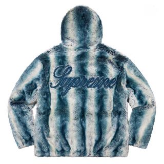 シュプリーム(Supreme)の新品 青L 20AW Faux Fur Reversible Hooded(ブルゾン)