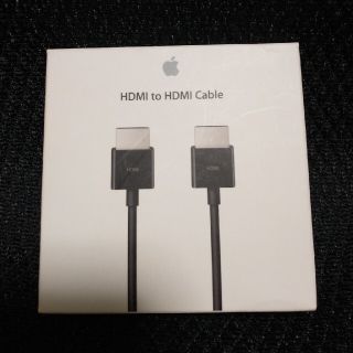 アップル(Apple)のHDMI to HDMI ケーブル　　アップル純正品(映像用ケーブル)