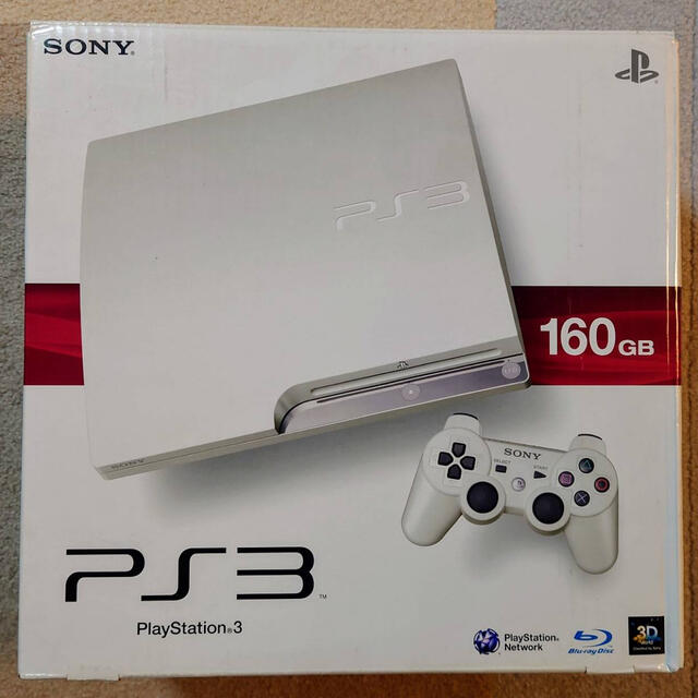 PlayStation3(プレイステーション3)のPlayStation3 CECH-2500A 160GB エンタメ/ホビーのゲームソフト/ゲーム機本体(家庭用ゲーム機本体)の商品写真