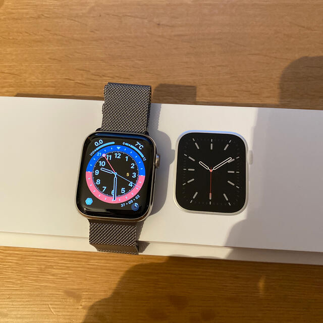 Apple Watch 6 44mm ステンレス　セルラー　純正ベルト2本