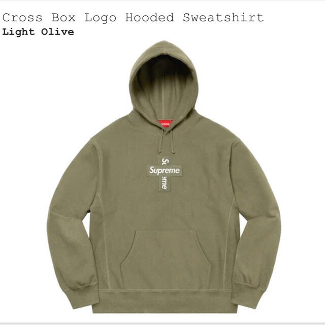 Supreme cross box logo hooded sweatshirtメンズ