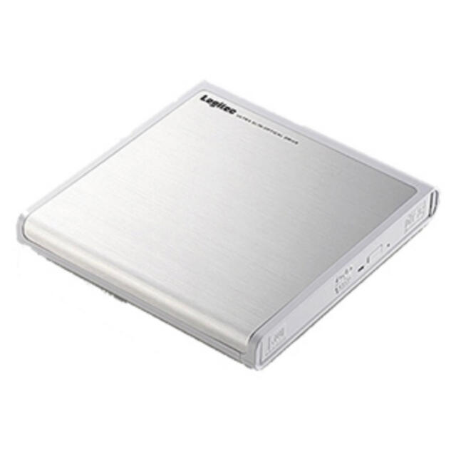 ELECOM(エレコム)のロジテック　LDR-PMJ8U2VWH　 DVDドライブ 外付け USB2.0 スマホ/家電/カメラのPC/タブレット(PC周辺機器)の商品写真