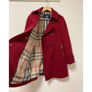 バーバリー(BURBERRY)の【たき様専用】Burberry ピーコート 赤(ピーコート)