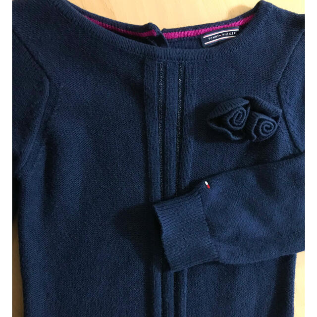 TOMMY HILFIGER(トミーヒルフィガー)の2点おまとめです★トミーヒルフィガー　ニットワンピース　92cm キッズ/ベビー/マタニティのキッズ服女の子用(90cm~)(ワンピース)の商品写真