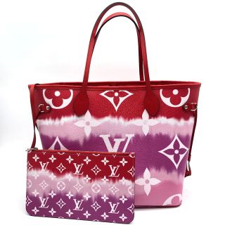 ルイヴィトン(LOUIS VUITTON)のルイヴィトン LOUIS VUITTON ネヴァーフルMM M45127 モノグラム ジャイアント LVエスカル トートバッグ モノグラムキャンバス ルージュ レッド 新品(トートバッグ)