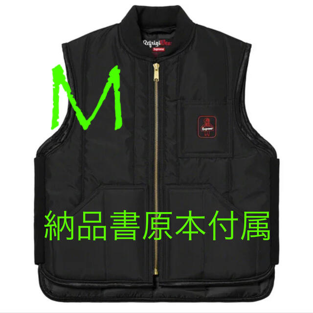 メンズ値下げ M Supreme refrigiwear Vest Black