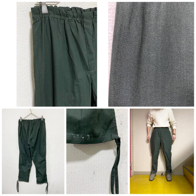 Maison Martin Margiela(マルタンマルジェラ)のdead stock vintage ロシア軍 HBT 緑 スリーピングパンツ メンズのパンツ(スラックス)の商品写真