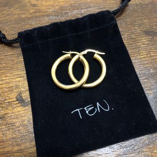 ビューティアンドユースユナイテッドアローズ(BEAUTY&YOUTH UNITED ARROWS)のten. マットゴールドフープピアス(ピアス)