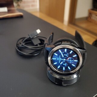 ギャラクシー(Galaxy)のSamsung Galaxy Watch 42mm ベゼルリング＋液晶シート付(腕時計(デジタル))