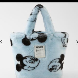 ロデオクラウンズワイドボウル(RODEO CROWNS WIDE BOWL)のロデオ（MICKEY) FAUX FUR TOTE(トートバッグ)