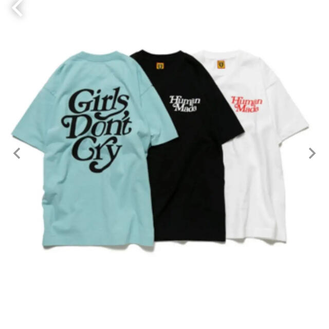 GDC(ジーディーシー)のhuman made girls dont cry コラボtee blue XL メンズのトップス(Tシャツ/カットソー(半袖/袖なし))の商品写真