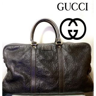 グッチ(Gucci)の            【Lin様専用】GUCCI グッチ GG レザーバッグ(ボストンバッグ)