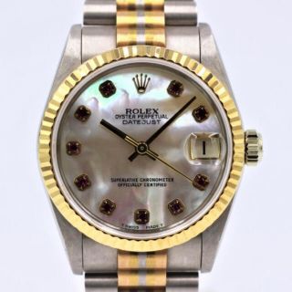 ロレックス(ROLEX)のロレックス　腕時計　デイトジャスト　トリドール　金無垢　自動巻き　【中古品】(腕時計(アナログ))