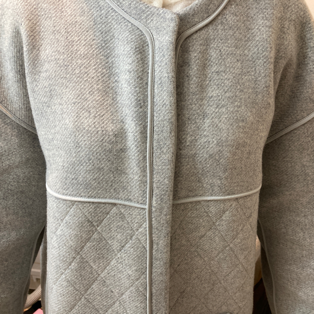 Chloe - Chloe ノーカラーコート ホワイトグレー 美品の通販 by Ashop