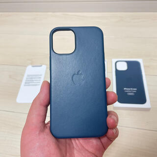 Apple 純正 iPhone 12 mini レザーケース バルティックブルー