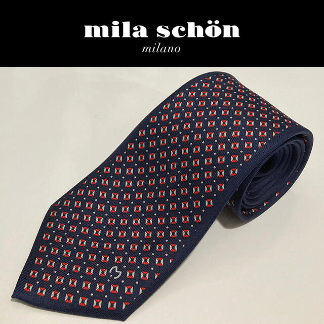 mila schon(ミラショーン)のmila schon ネクタイ　ミラショーン　美品　シルク　絹 メンズのファッション小物(ネクタイ)の商品写真