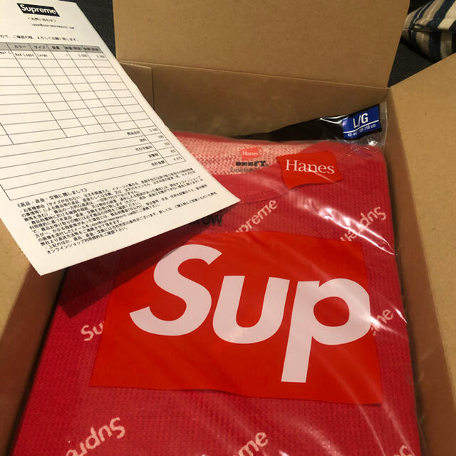 Supreme(シュプリーム)のsupreme Hanes Thermal Crew メンズのトップス(Tシャツ/カットソー(七分/長袖))の商品写真