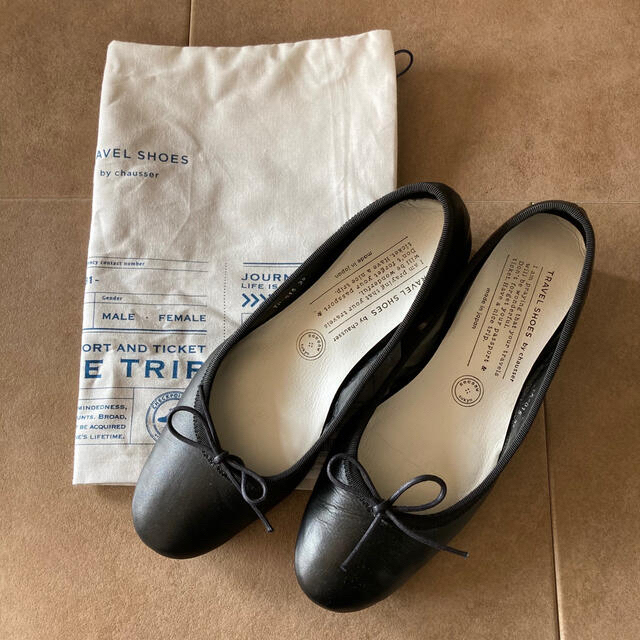 TRAVEL SHOES by chausser レザーヒールパンプス 1